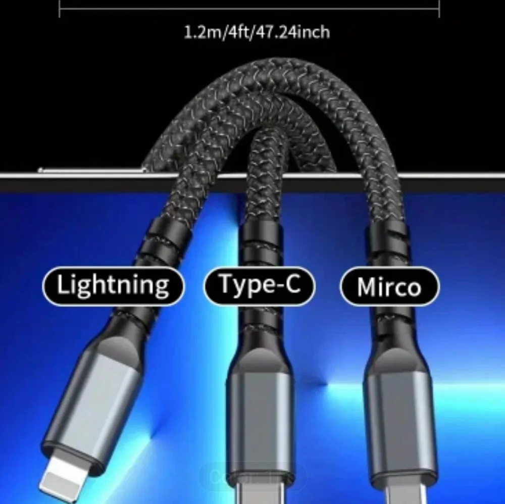 Braided Black Charging Cable